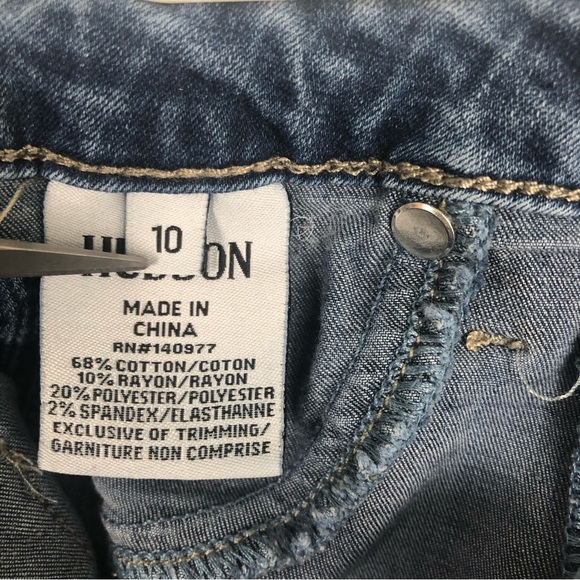 Hudson Distressed Skinny Jeans Girls Size 10 - Picture 3 of 9